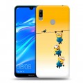 Дизайнерский пластиковый чехол для Huawei Y6 (2019) Миньоны