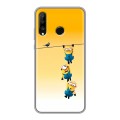 Дизайнерский силиконовый чехол для Huawei P30 Lite Миньоны
