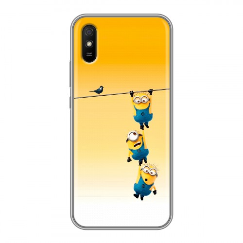 Дизайнерский силиконовый чехол для Xiaomi RedMi 9A Миньоны