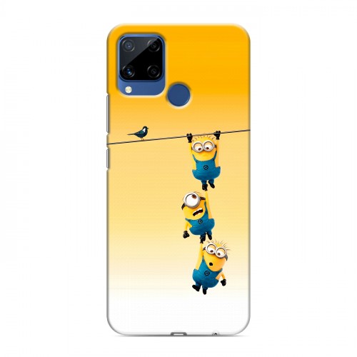 Дизайнерский пластиковый чехол для Realme C15 Миньоны