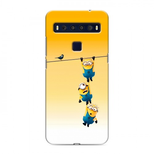 Дизайнерский пластиковый чехол для TCL 10L Миньоны