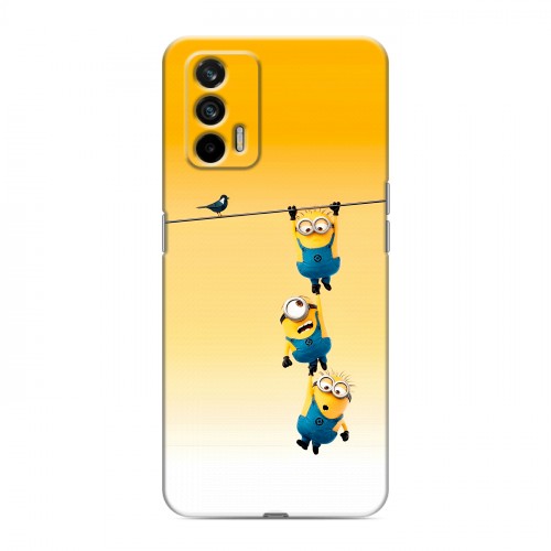 Дизайнерский силиконовый чехол для Realme GT Миньоны