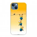 Дизайнерский силиконовый чехол для Iphone 13 Миньоны