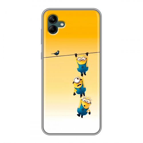 Дизайнерский силиконовый чехол для Samsung Galaxy A04 Миньоны