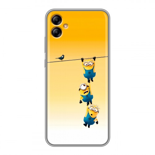 Дизайнерский силиконовый чехол для Samsung Galaxy A04e Миньоны
