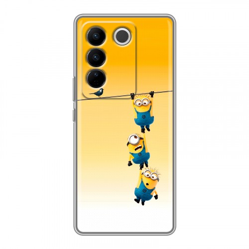 Дизайнерский силиконовый чехол для Vivo V27 Миньоны