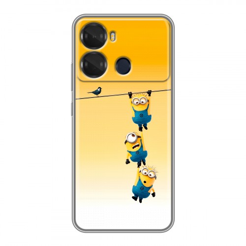 Дизайнерский силиконовый чехол для Itel P40 Миньоны