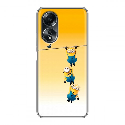 Дизайнерский силиконовый чехол для OPPO A58 4G Миньоны