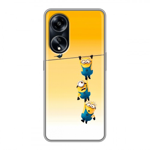 Дизайнерский силиконовый чехол для OPPO A1 Pro Миньоны