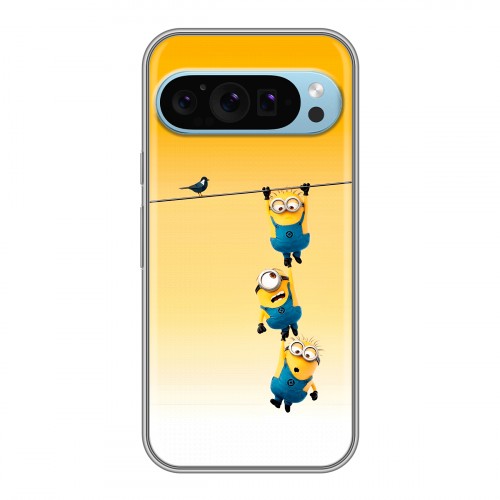 Дизайнерский силиконовый чехол для Google Pixel 9 Миньоны
