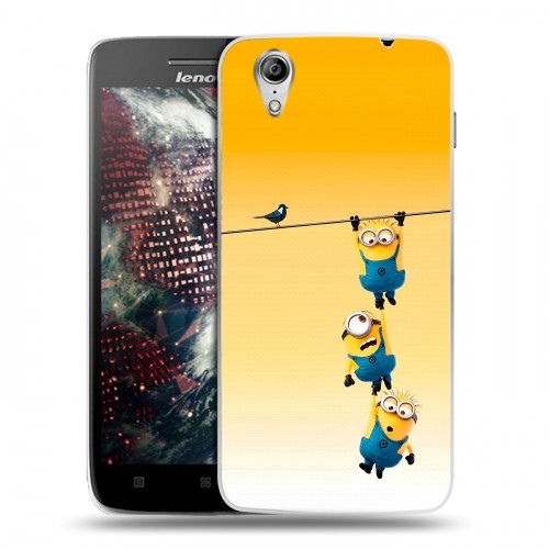 Дизайнерский пластиковый чехол для Lenovo Vibe X Миньоны