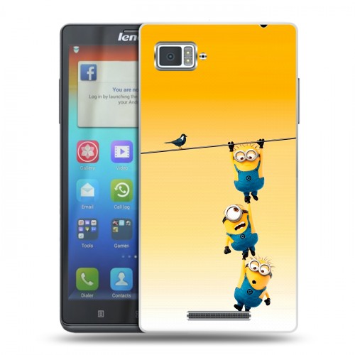 Дизайнерский пластиковый чехол для Lenovo Vibe Z Миньоны
