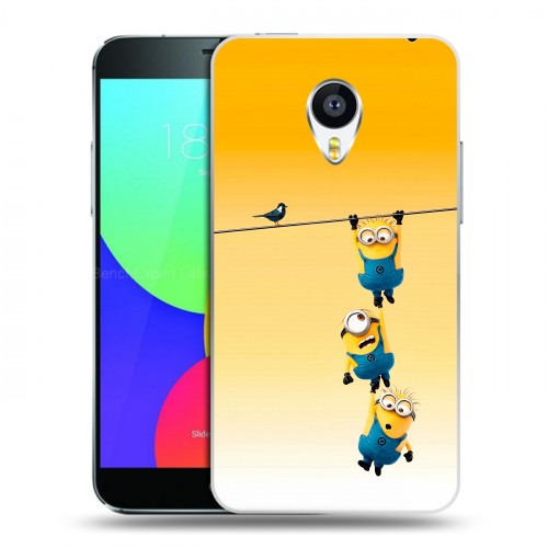 Дизайнерский пластиковый чехол для Meizu MX4 Миньоны
