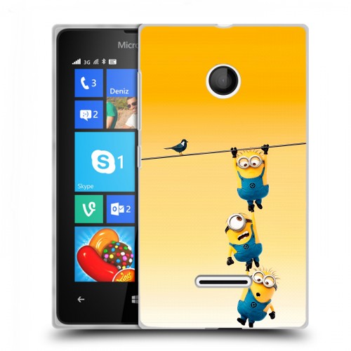 Дизайнерский пластиковый чехол для Microsoft Lumia 435 Миньоны