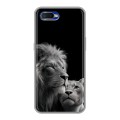 Дизайнерский силиконовый чехол для OPPO RX17 Neo Лев кошки