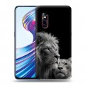 Дизайнерский пластиковый чехол для Vivo V15 Pro Лев кошки