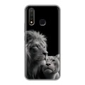 Дизайнерский силиконовый чехол для Vivo Y19 Лев кошки