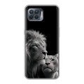 Дизайнерский силиконовый чехол для OPPO Reno4 Lite Лев кошки