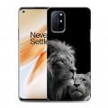 Дизайнерский пластиковый чехол для OnePlus 8T Лев кошки