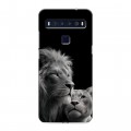 Дизайнерский пластиковый чехол для TCL 10L Лев кошки
