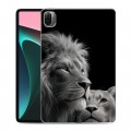 Дизайнерский силиконовый чехол для Xiaomi Pad 5 Лев кошки