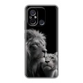 Дизайнерский силиконовый чехол для Xiaomi RedMi 12C Лев кошки