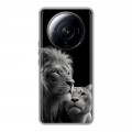 Дизайнерский силиконовый чехол для Xiaomi 12S Ultra Лев кошки