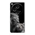 Дизайнерский пластиковый чехол для OPPO Find N3 Лев кошки