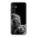 Дизайнерский силиконовый чехол для Samsung Galaxy A55 Лев кошки