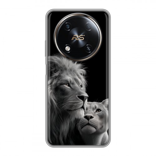 Дизайнерский силиконовый чехол для Itel RS4 Лев кошки