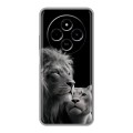 Дизайнерский силиконовый чехол для Xiaomi RedMi 14C Лев кошки