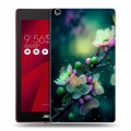 Дизайнерский силиконовый чехол для ASUS ZenPad C 7.0 Цветы и мрамор