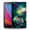 Дизайнерский силиконовый чехол для Huawei MediaPad T2 7.0 Pro Цветы и мрамор
