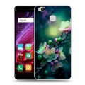 Дизайнерский силиконовый с усиленными углами чехол для Xiaomi RedMi 4X Цветы и мрамор