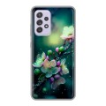 Дизайнерский силиконовый чехол для Samsung Galaxy A52 Цветы и мрамор