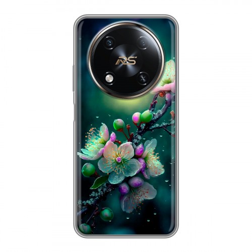 Дизайнерский силиконовый чехол для Itel RS4 Цветы и мрамор