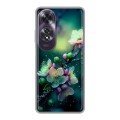 Дизайнерский силиконовый чехол для OPPO A60 Цветы и мрамор