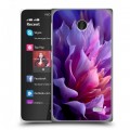 Дизайнерский пластиковый чехол для Nokia X женский цветы