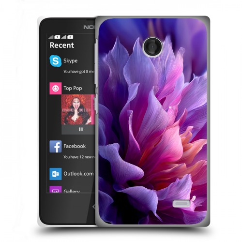 Дизайнерский пластиковый чехол для Nokia X женский цветы