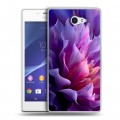 Дизайнерский пластиковый чехол для Sony Xperia M2 dual женский цветы