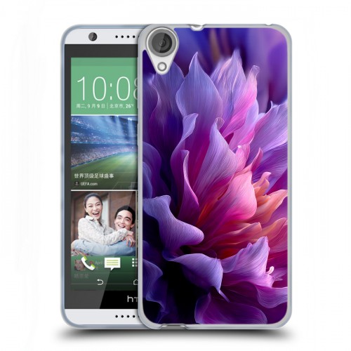 Дизайнерский силиконовый чехол для HTC Desire 820 женский цветы