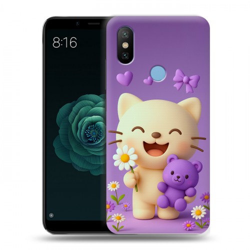Дизайнерский силиконовый чехол для Xiaomi Mi A2 для девочек