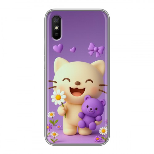 Дизайнерский силиконовый чехол для Xiaomi RedMi 9A для девочек