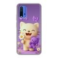 Дизайнерский силиконовый чехол для Xiaomi RedMi 9T для девочек