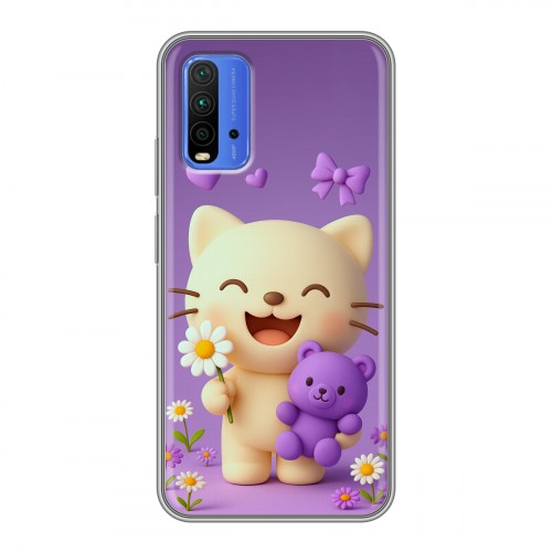 Дизайнерский силиконовый чехол для Xiaomi RedMi 9T для девочек