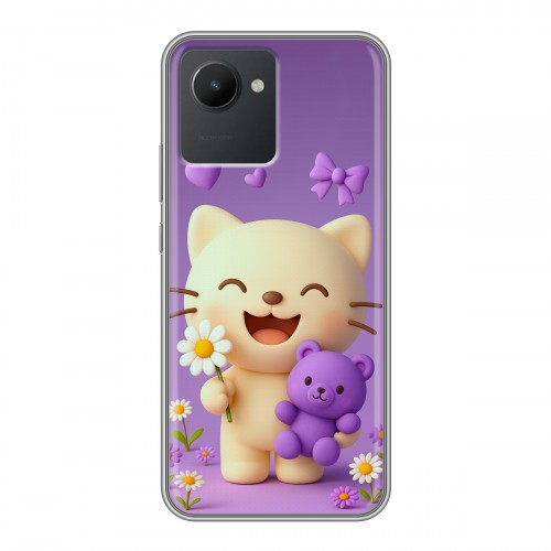 Дизайнерский силиконовый чехол для Realme C30 для девочек