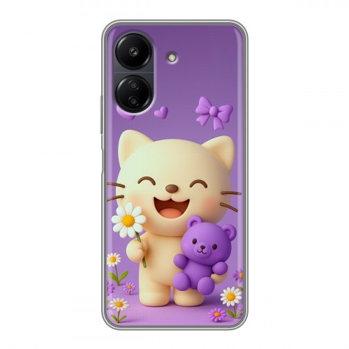 Дизайнерский силиконовый чехол для Xiaomi Poco C65 для девочек