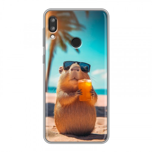 Дизайнерский силиконовый чехол для Lenovo K5 Pro Капибара