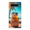 Дизайнерский силиконовый чехол для Google Pixel 6 Капибара