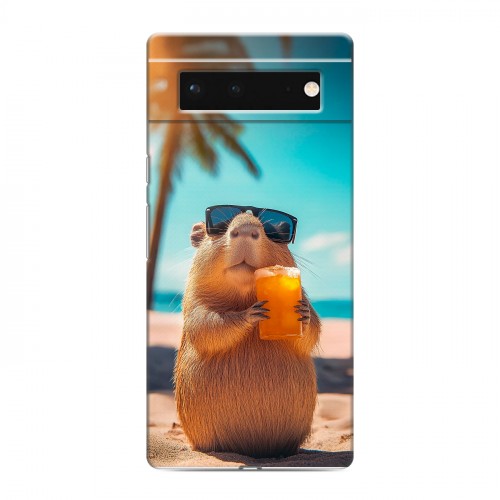 Дизайнерский силиконовый чехол для Google Pixel 6 Капибара